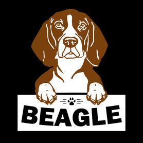 Beagle kutya -Férfi kapucnis pulóver