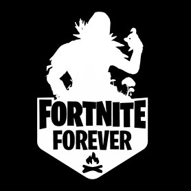 Fortnite Forever - Raven (Fehér)-Férfi kapucnis pulóver