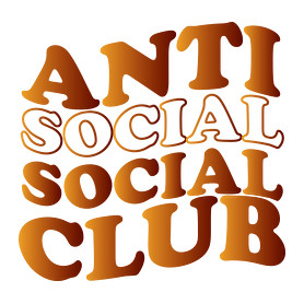 Anti social social club - barna-Férfi kapucnis pulóver