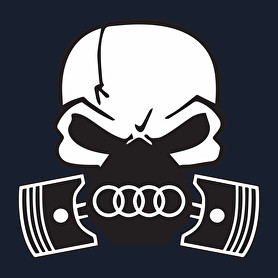 Skull audi-Férfi kapucnis pulóver