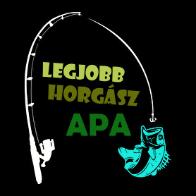 Legjobb horgász-Férfi kapucnis pulóver