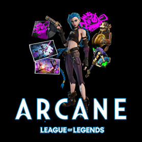 Arcane - LOL-Férfi kapucnis pulóver