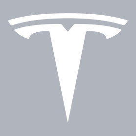 TESLA logo fehér-Férfi kapucnis pulóver