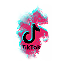 Lobogó Tik Tok logo-Férfi kapucnis pulóver