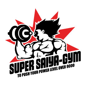 Super Saiyan Gym-Férfi kapucnis pulóver