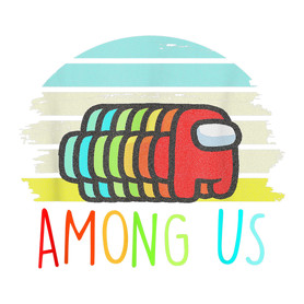 Among Us Retro-Férfi pulóver