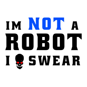 im not a robot-Férfi pulóver