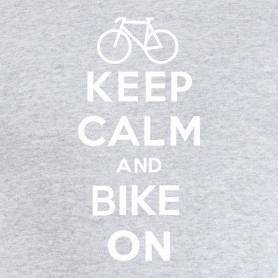 Keep Calm and Bike ON!-Férfi pulóver