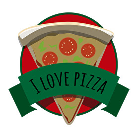 I love Pizza-Férfi pulóver