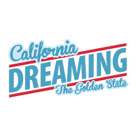 California Dreaming - The Golden State-Férfi pulóver