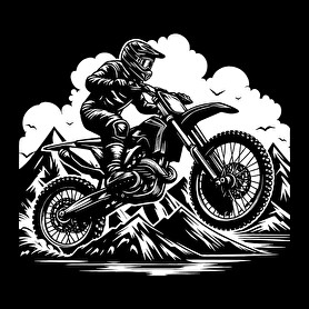 motocross-Férfi pulóver