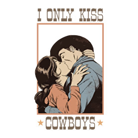 I only kiss cowboys-Férfi pulóver