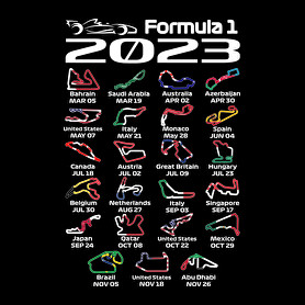 Formula 1 versenynaptár 2023 02-Férfi pulóver