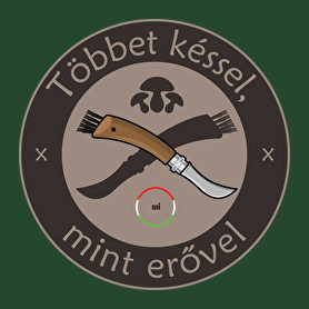 Többet késsel, mint erővel! -Férfi pulóver