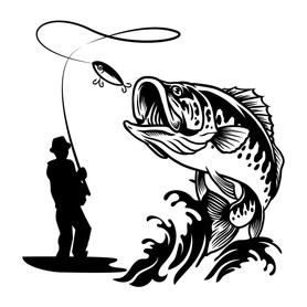 fishing-Férfi pulóver