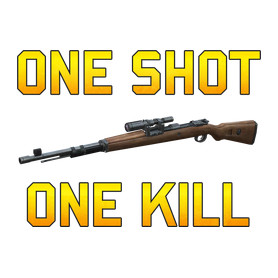 PUBG - One Shot, One Kill-Férfi pulóver