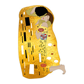 Gustav Klimt - A csók-Férfi pulóver