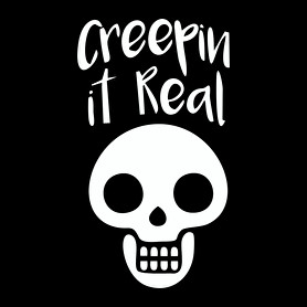 Creepin It Real Skull-Férfi pulóver