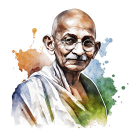 Mahatma Gandhi-Női kapucnis pulóver