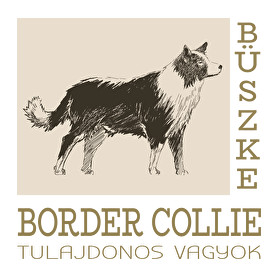 Büszke tulajdonos - Border collie-Női kapucnis pulóver