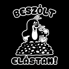 Beszólt elástam - kisvakond 2-Női kapucnis pulóver