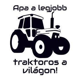 Traktoros Apa-Női kapucnis pulóver