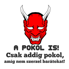 a pokol is!-Női kapucnis pulóver