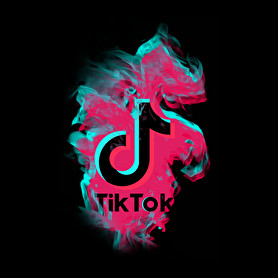 Lobogó Tik Tok logo-Női kapucnis pulóver