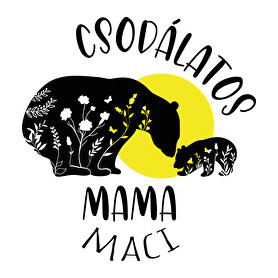 Csodálatos mama maci-Női kapucnis pulóver