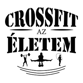 Crossfit az életem-Női kapucnis pulóver