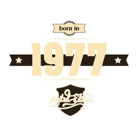 born-in-1977-cream-choco-Női kapucnis pulóver