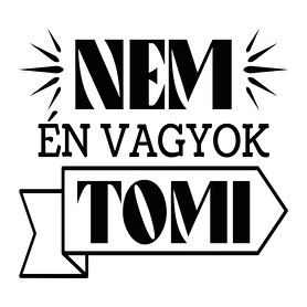 Nem én vagyok - Névvel-Női kapucnis pulóver