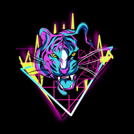 Neon Tigris-Női kapucnis pulóver