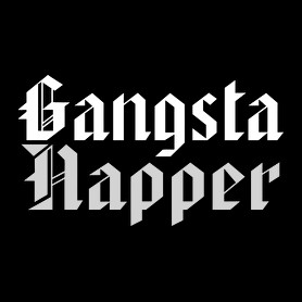 Gangsta Rapper-Női kapucnis pulóver