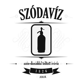 szodaviz-black-white-Női kapucnis pulóver