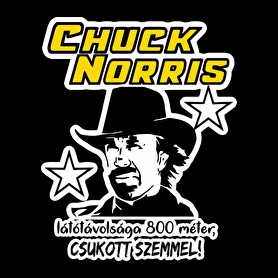 Chuck Norris látótávolsága csukott szemmel-Női kapucnis pulóver