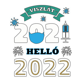 Helló 2022 - újév-Női kapucnis pulóver