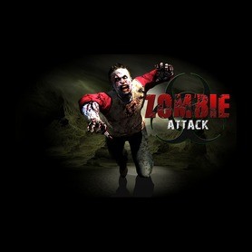 Zombie_Attack-Gyerek kapucnis pulóver