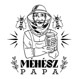 Méhész papa-Gyerek kapucnis pulóver