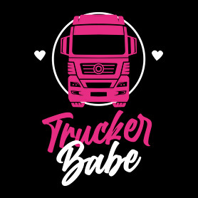 Trucker Babe-Gyerek kapucnis pulóver