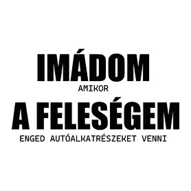 Imádom a feleségem - autó-Gyerek kapucnis pulóver