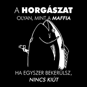 Horgász-maffia-Gyerek kapucnis pulóver