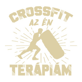 Crossfit az én terápiám-Gyerek kapucnis pulóver