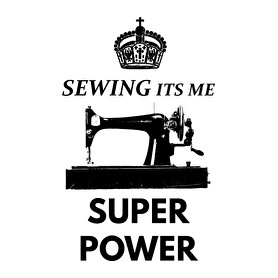 SEWING ITS ME SUPER POWER-Gyerek kapucnis pulóver