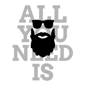 All you need is beard-Gyerek kapucnis pulóver