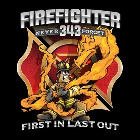 Firefighter Firedragon-Gyerek kapucnis pulóver