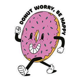 Donut worry be happy-Gyerek kapucnis pulóver