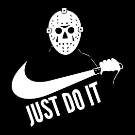 Just do it halloween 1 white-Gyerek kapucnis pulóver