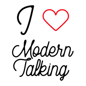 I love Modern Talking-Női V-nyakú póló