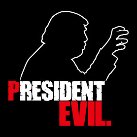 President Evil-Női V-nyakú póló